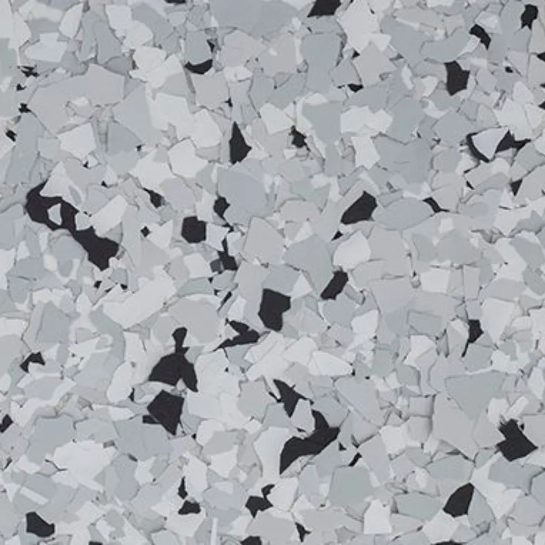 Epoxy flake color Feather Grey - Show Me Epoxy Jefferson City Missouri