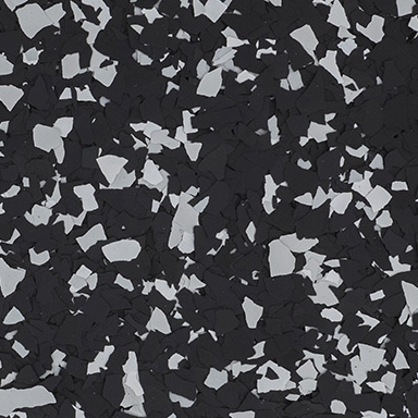 Epoxy flake color Raven - Show Me Epoxy Jefferson City Missouri