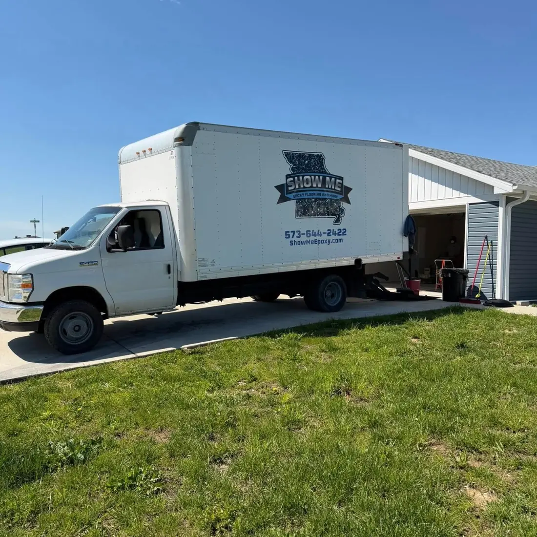 Show Me Epoxy service truck Jefferson City Missouri
